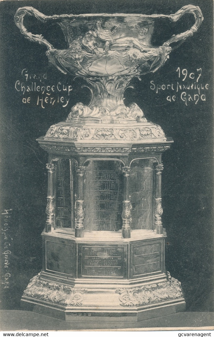 GAND - CHALLENCE DE  HENLEY  - 1907 -  SPORT NAUTIQUE DE GAND      2 SCANS - Canottaggio