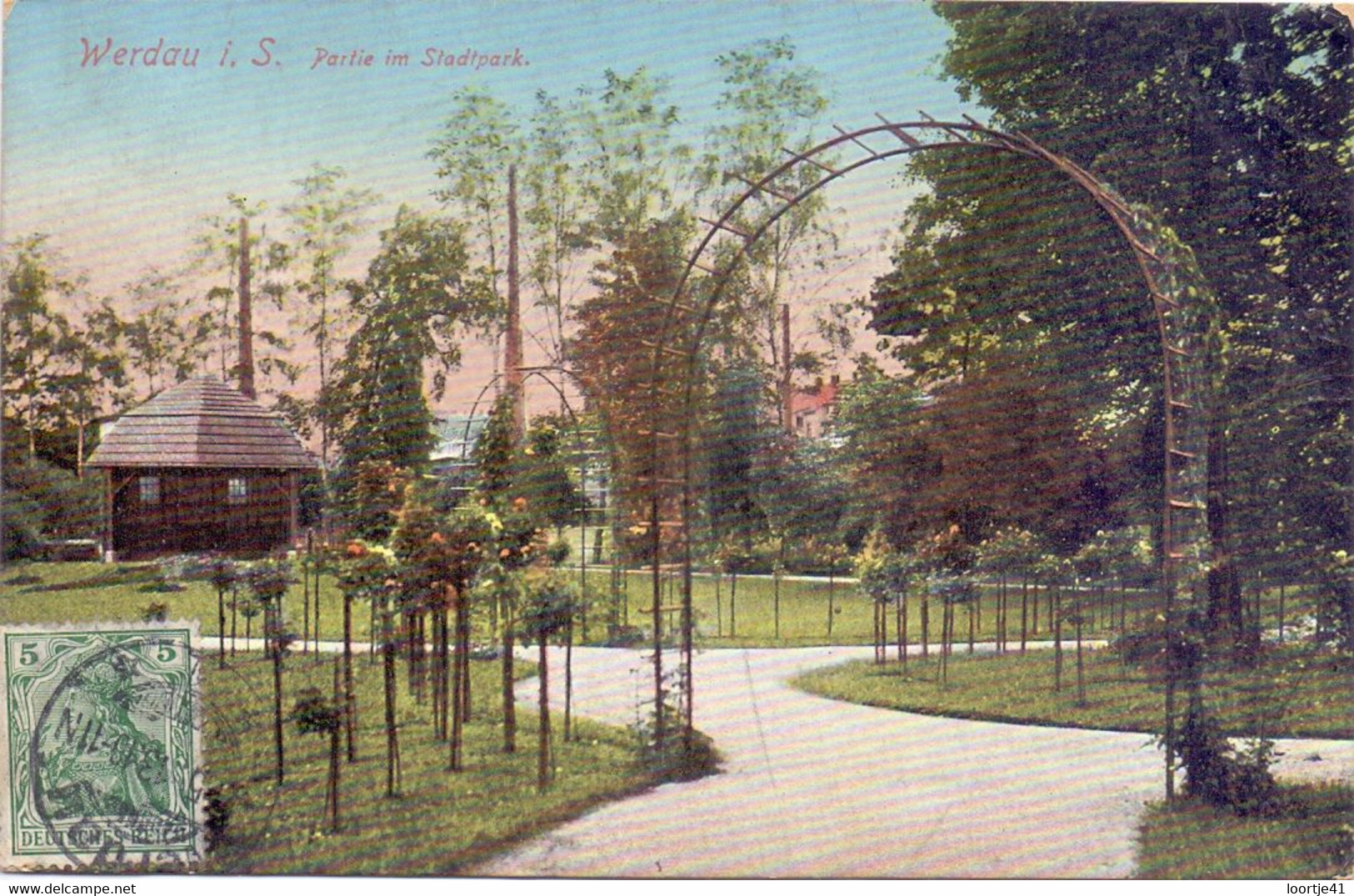 AK - Werdau - Partie Im Stadtpark - 1912 - Werdau