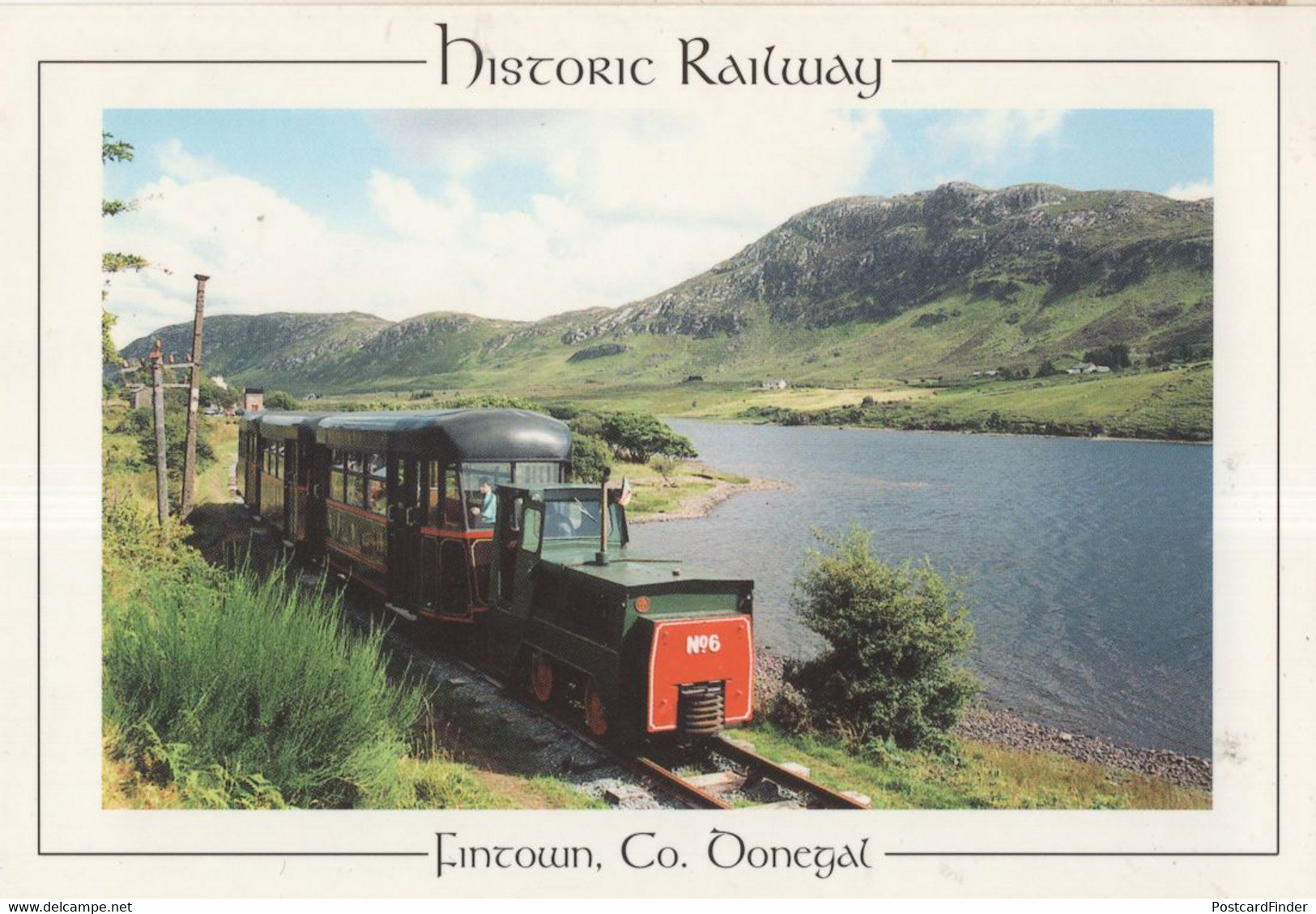 An Mhuc Dhubh At Fintown Railway Station In Donegal Irish Postcard - Donegal