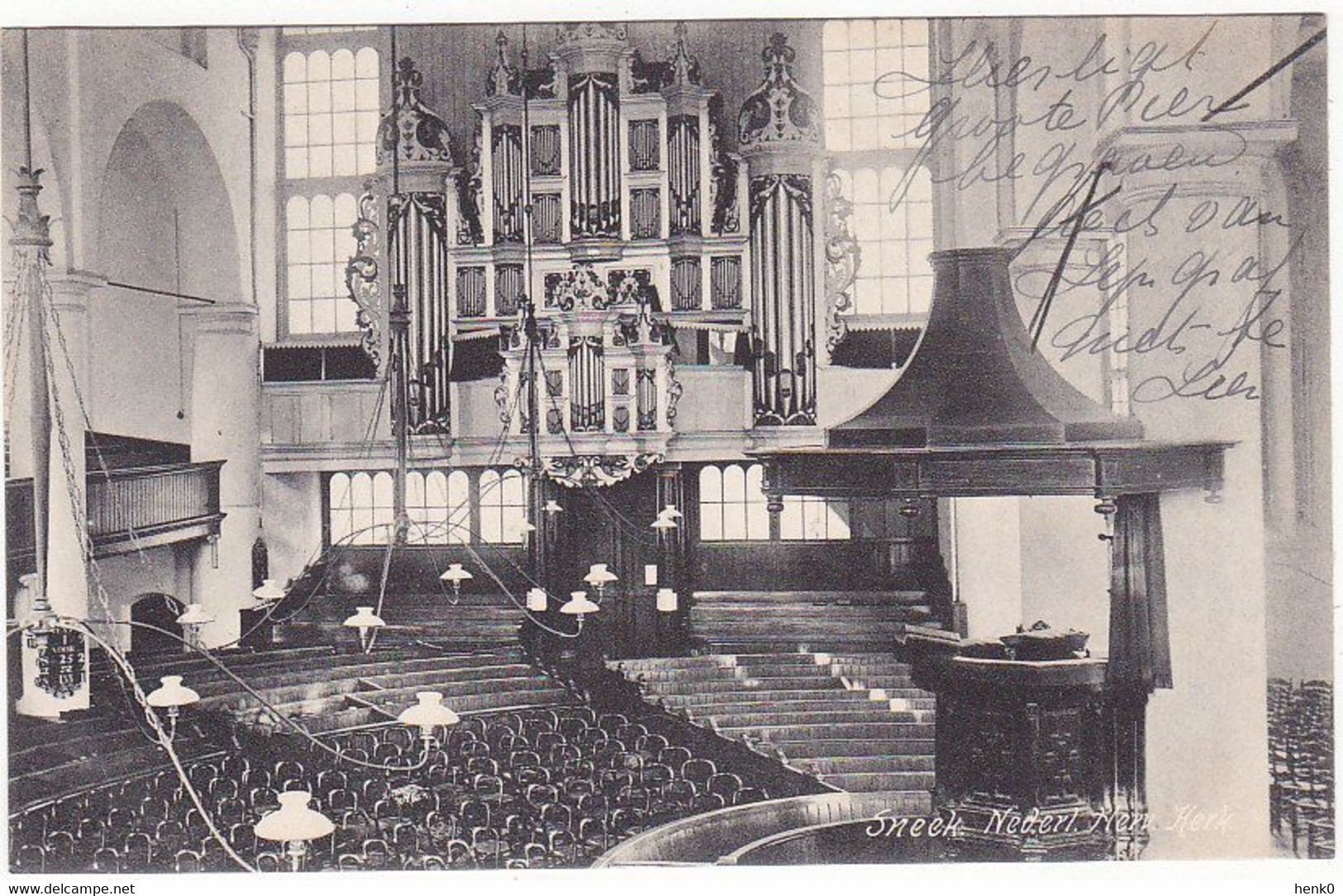 Sneek Interieur Ned. Hervormde Kerk Orgel R496 - Sneek