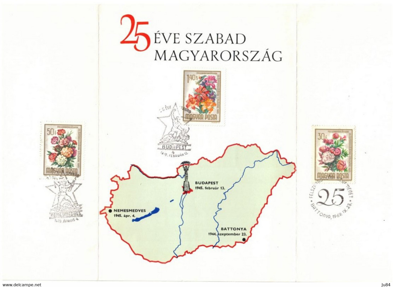 Hongrie - Budapest - 25eve Szabad - Livret Commémoratif - 1970 - Covers & Documents