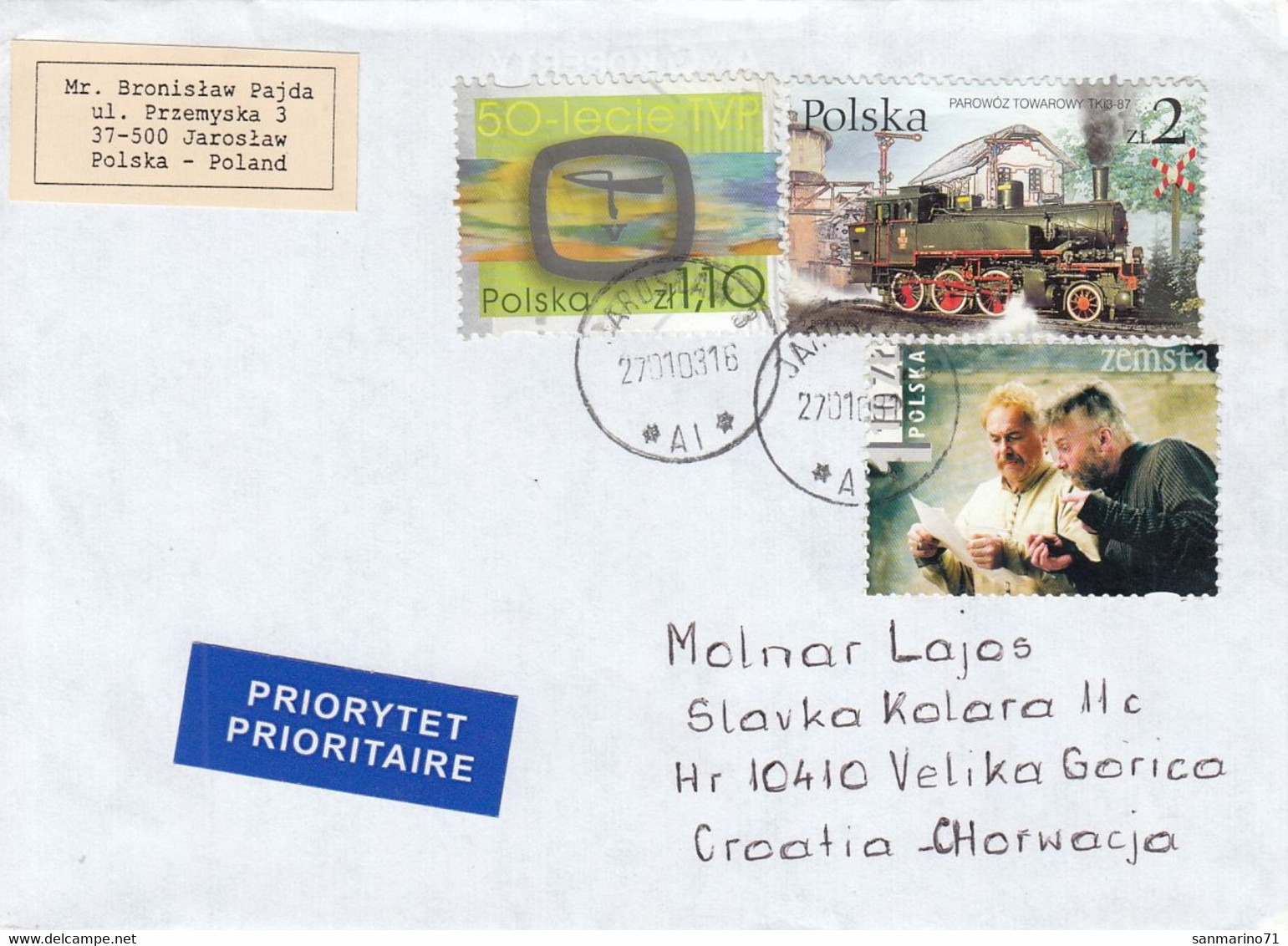 POLAND Cover Letter 376,box M - Other & Unclassified