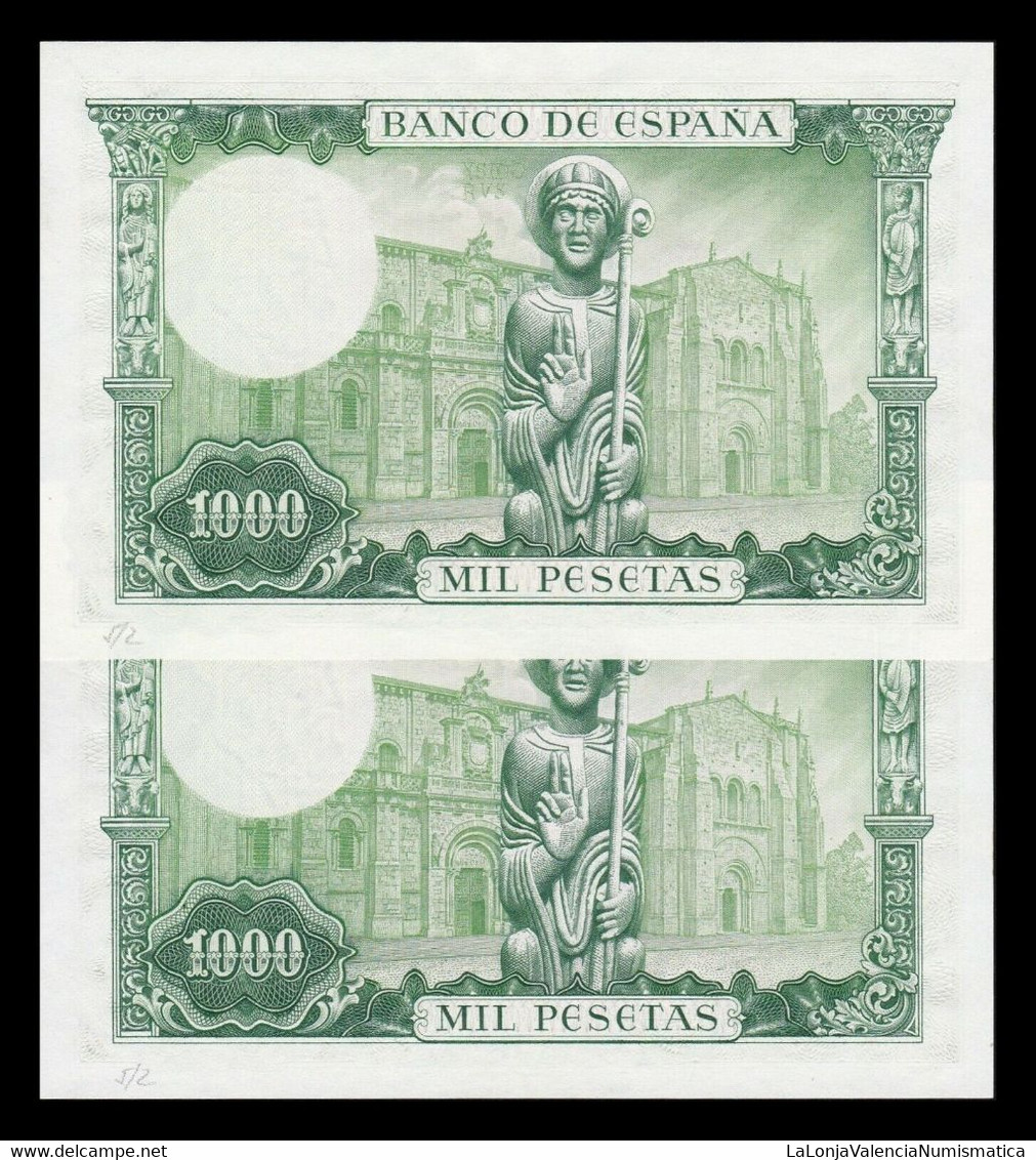 España Spain Pareja 1000 Pesetas San Isidoro 1965 Pick 151 Sin Serie SC- AUNC - 1000 Peseten