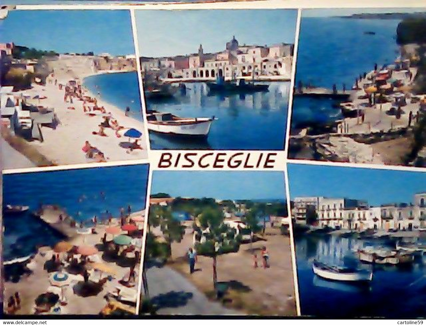 2 CARD BISCEGLIE MULTI VEDUTE VARIE VB1970/77 IW2240 - Bisceglie