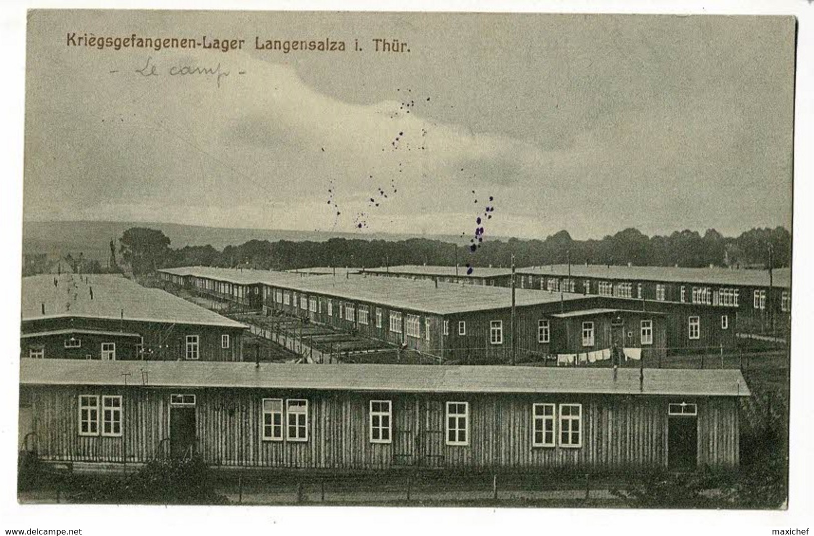 Kriegsgefangenen-Lager Langensalza I. Thûr (baraquements Du Camp) Circ 1917, Cachets & Griife De Censure - Bad Langensalza
