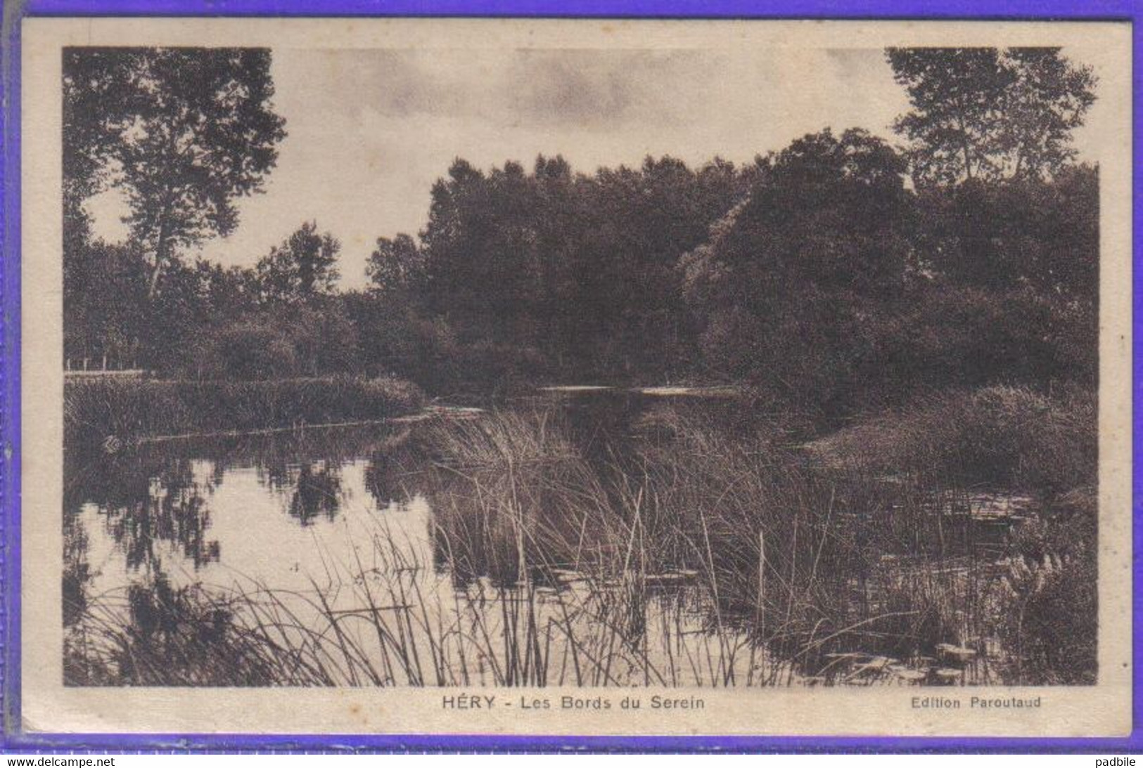 Carte Postale 89. Héry  Bords Du Serein    Très Beau Plan - Hery