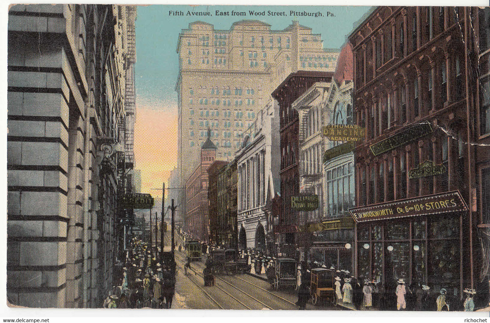 First Avenue, East From Wood Street, PITTSBURG - Pittsburgh