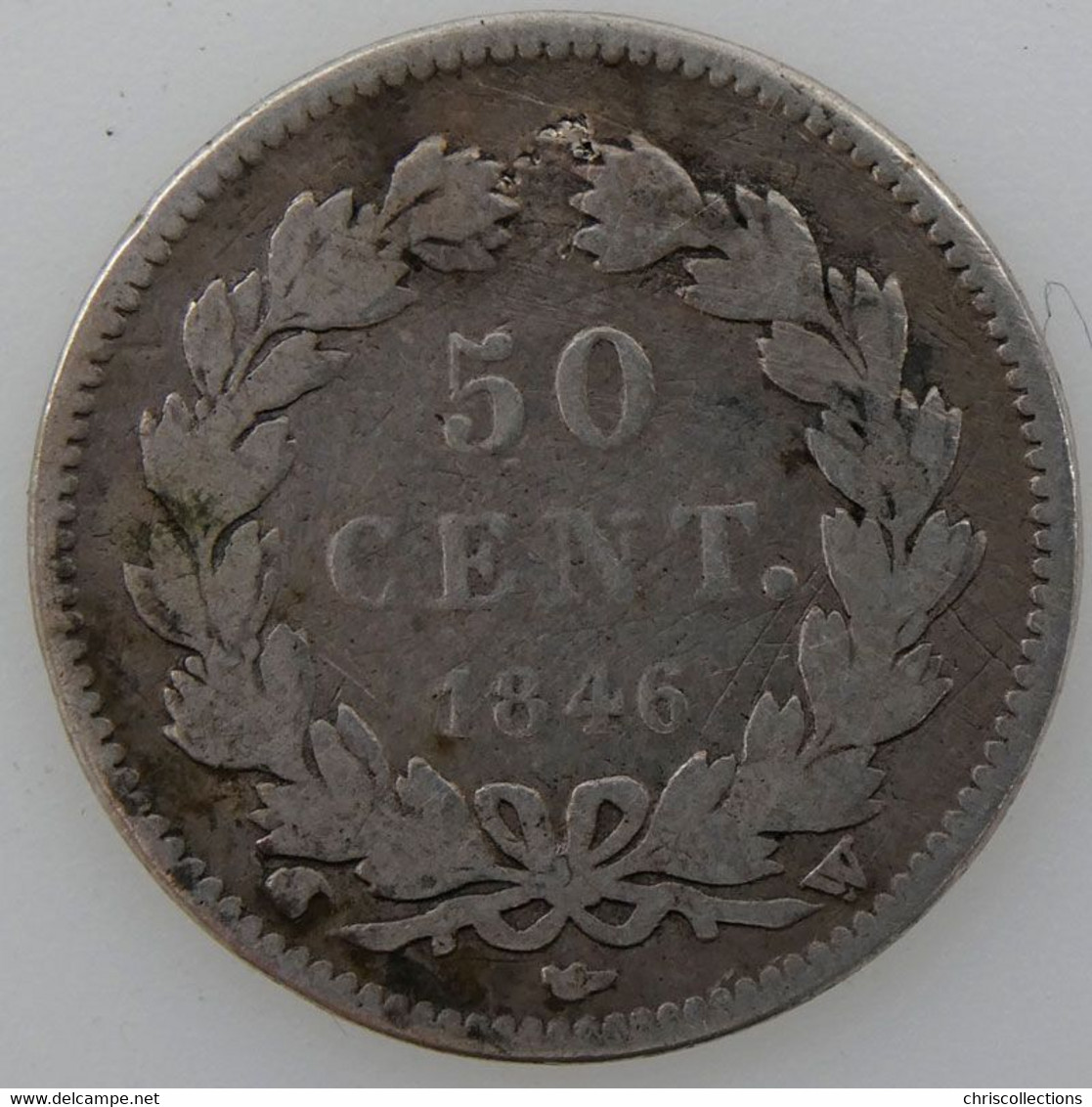 FRANCE - LOUIS PHILIPPE I - 1/2 Franc 1846W - B+/TB - Gad. : 410 - 1/2 Franc