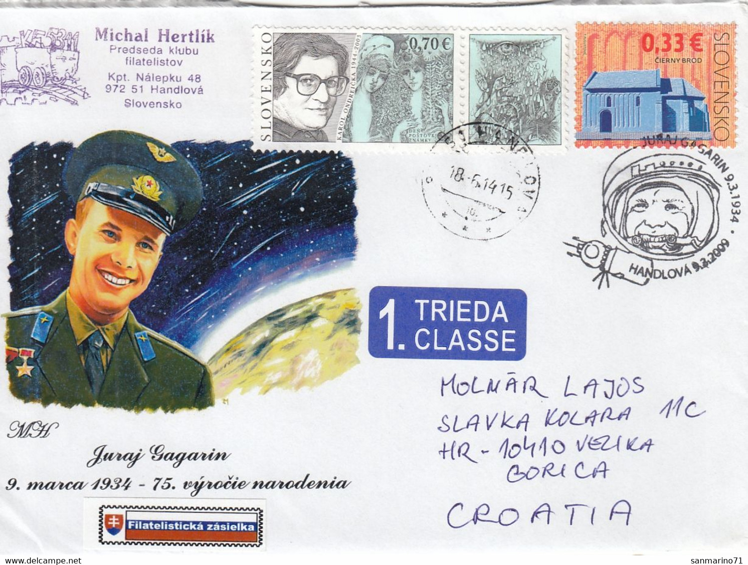 SLOVAKIA Cover Letter 407,box M - Cartas & Documentos