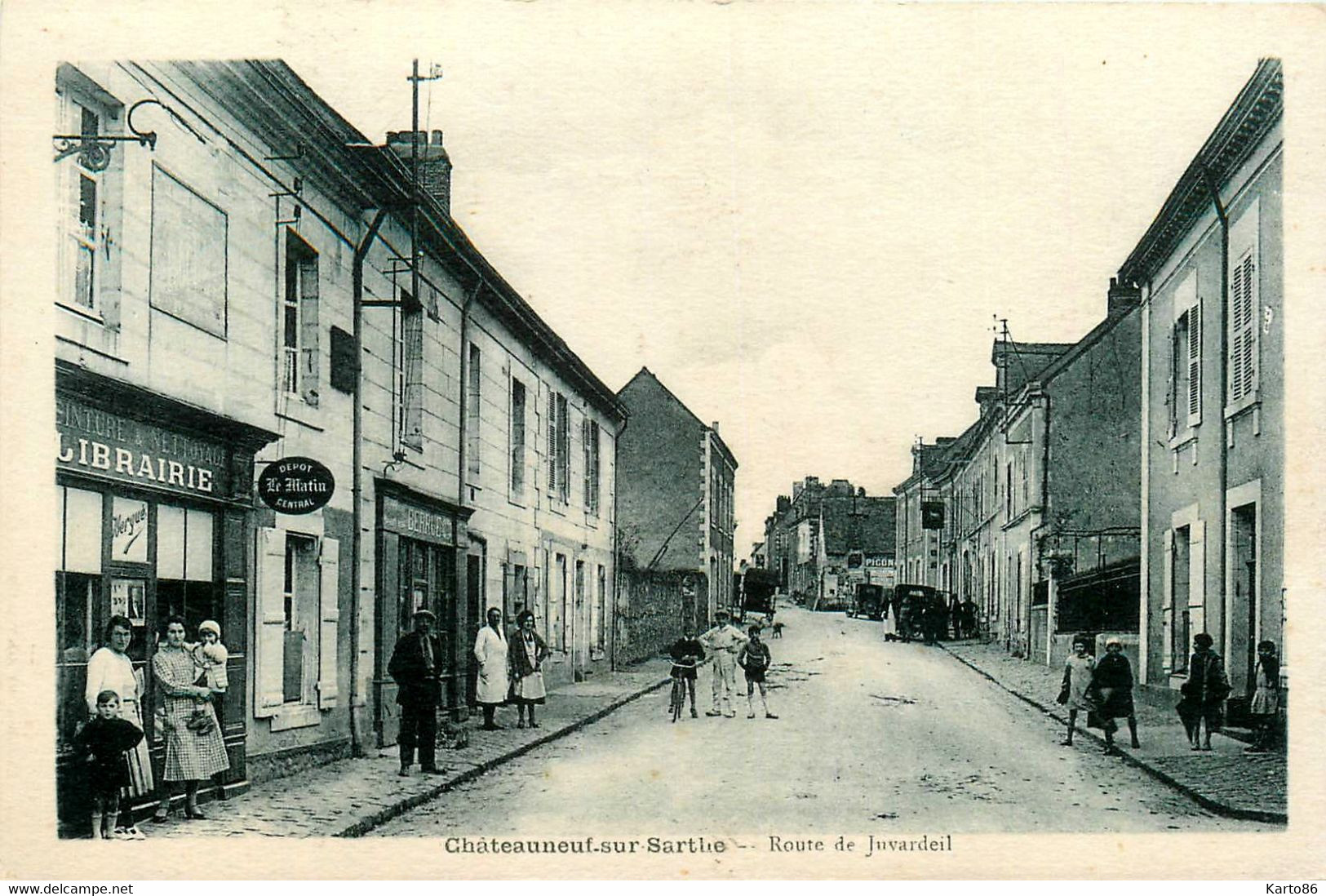 Châteauneuf Sur Sarthe * La Route De Juvardeil * Librairie * Commerces Magasins - Chateauneuf Sur Sarthe