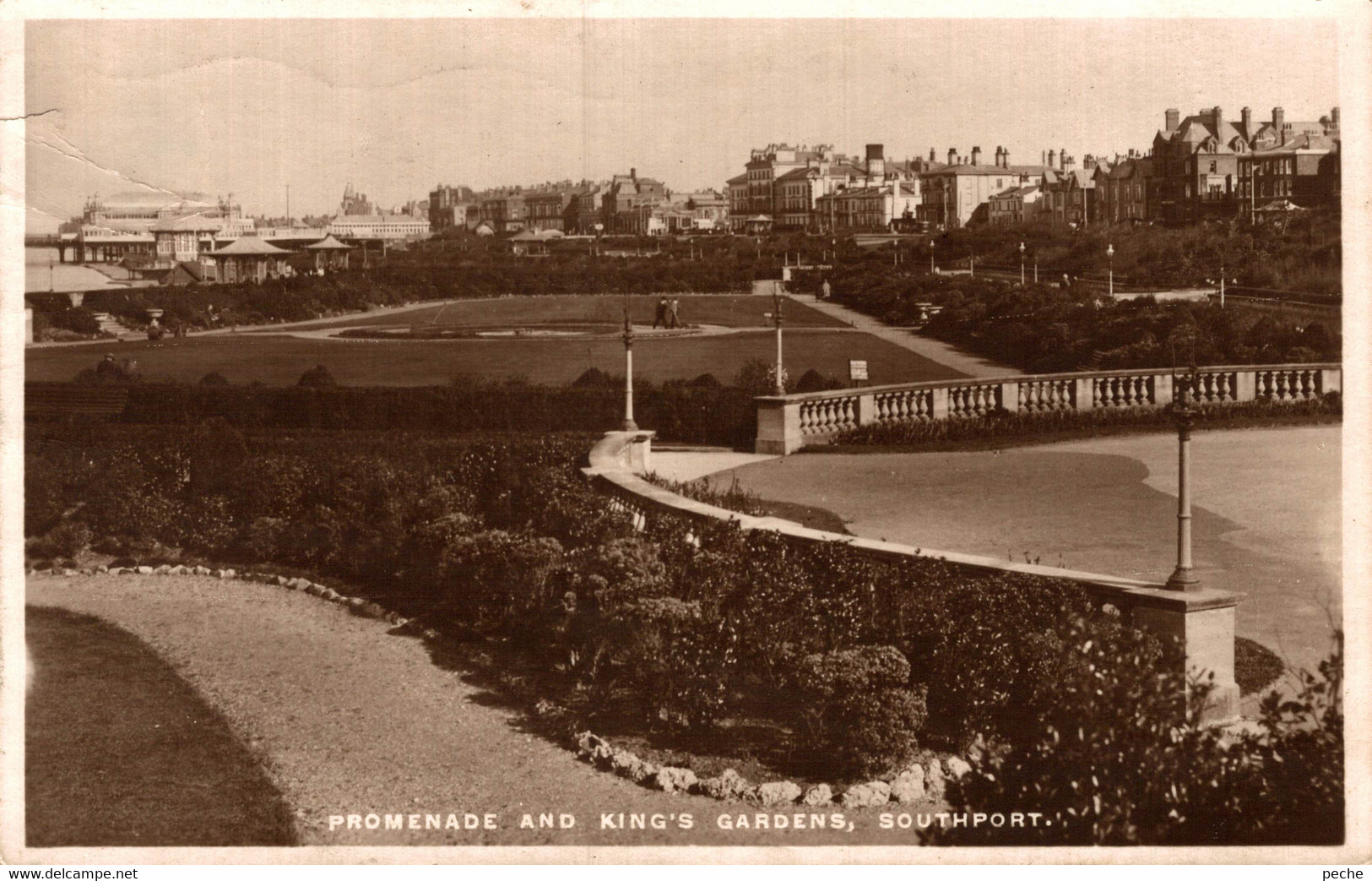 N°96614 -cpa Southport -promenade And King's Gardens- - Southport