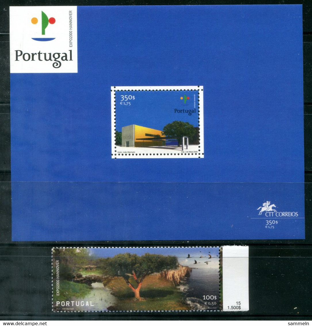 PORTUGAL Block 162 + 2445 Mnh, Expo 2000 Hannover - 2000 – Hannover (Germania)