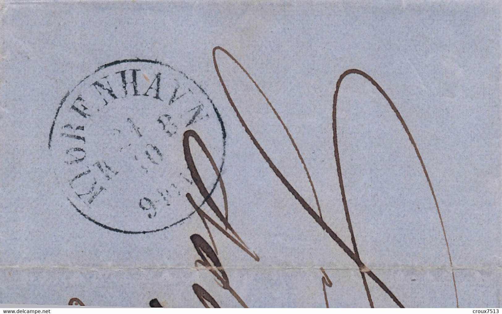 LAC 1861 Signée Scheller 2 Skilling Bleu TTB. - Covers & Documents