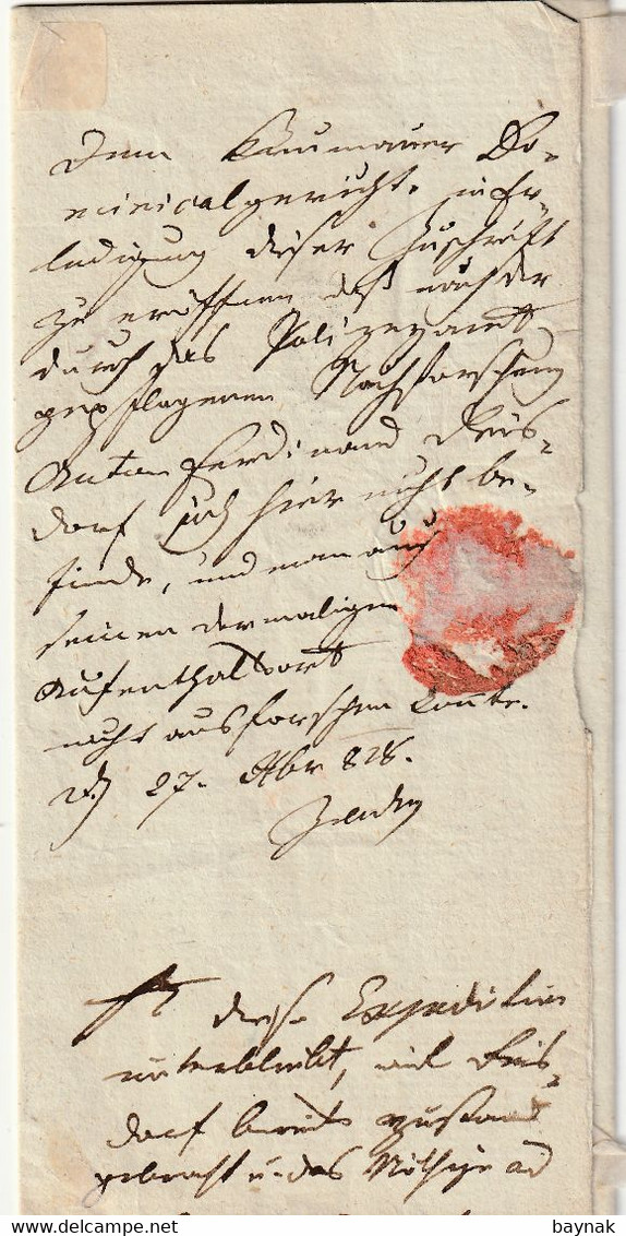 CZECH  --  B. KRUMAU  Nach PISEK  --  PREFILATELIC FOLDED LETTER  -  1828 - ...-1918 Prephilately