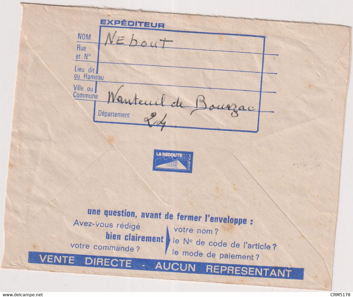 MARCOPHILIE-L.-RECETTE AUXILLIAIRE-CAD-NAUTEUIL DE BOURZAC-DORDOGNE- 27/4/1967 - 1961-....