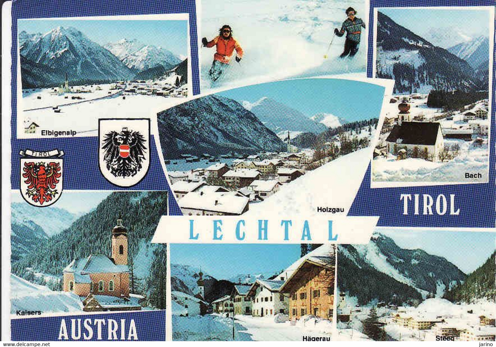 Austria > Tirol > Lechtal, Bach, Elbigenalp, Hägerau, Kaisers, Steeg, Hozgau, Bezirk Reutte, Used 1979 - Lechtal