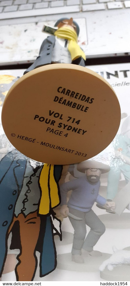 Laszlo Carreidas Déambule VOL 714 Pour SYDNEY TINTIN HERGE Moulinsart 2013 - Statuettes En Résine