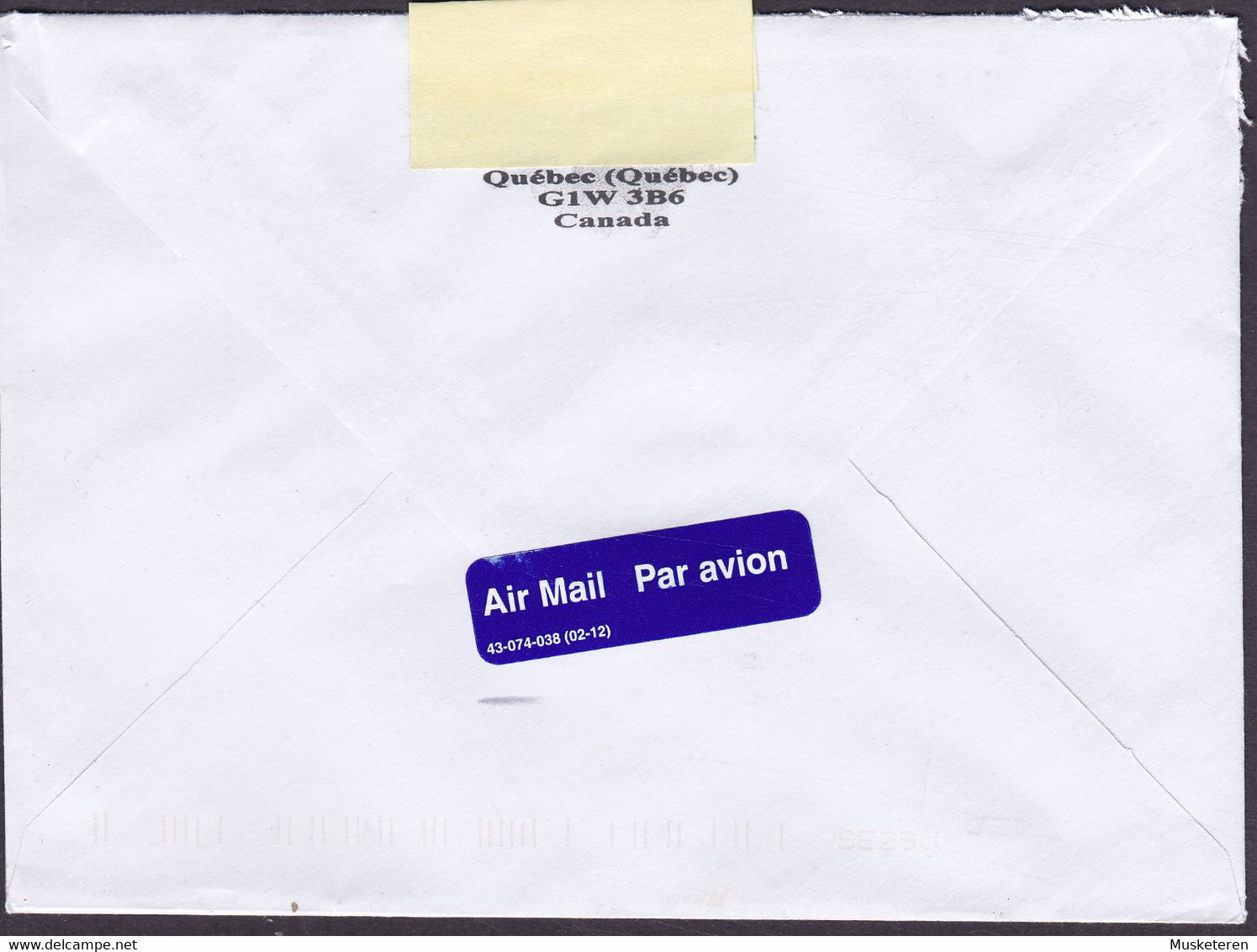 Canada Air Mail Par Avion Label QUÉBEC 2022 Cover Lettre BRØNDBY STRAND Denmark 2x QEII Platinum Jubilee Stamps - Cartas & Documentos