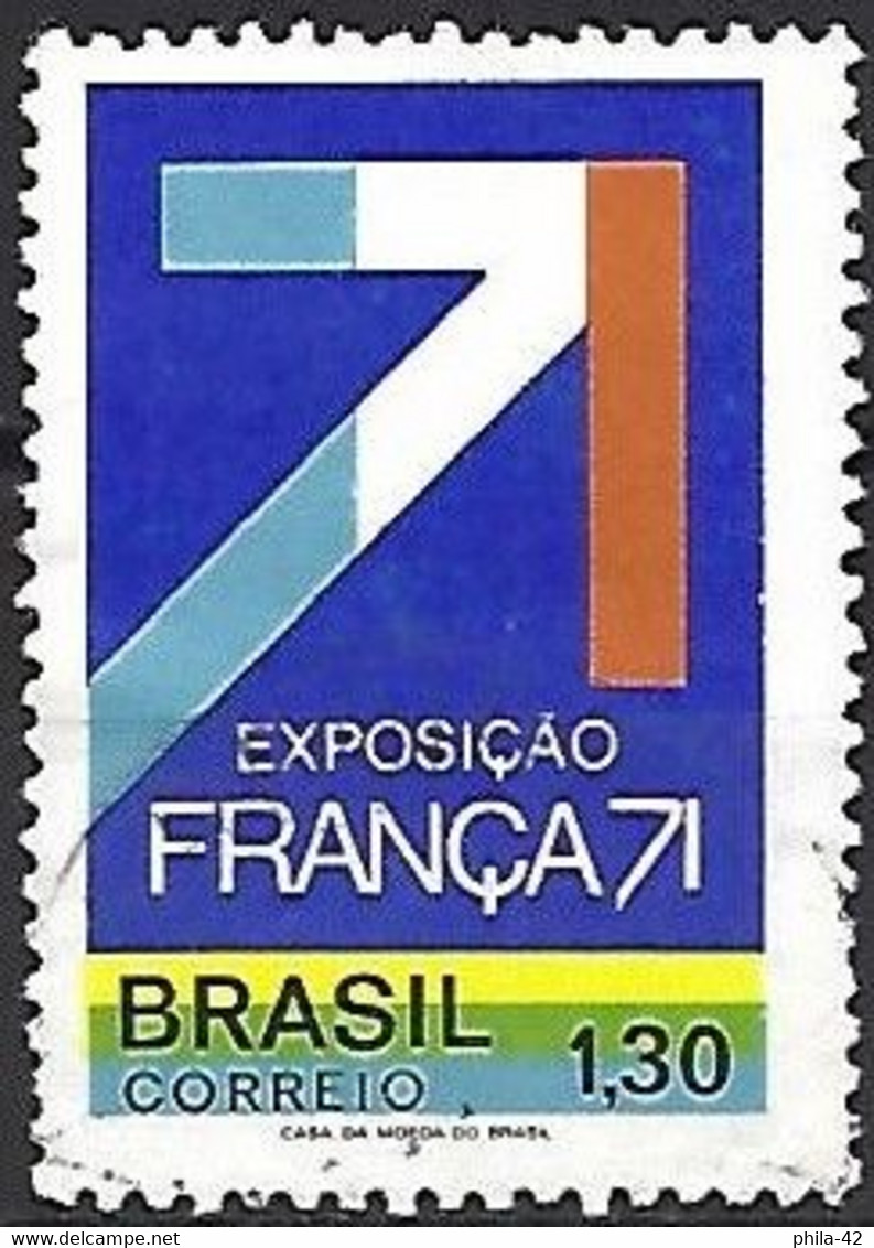 Brazil 1971 - Mi 1291 - YT 962 ( French Exhibition, Sao Paulo ) - Oblitérés