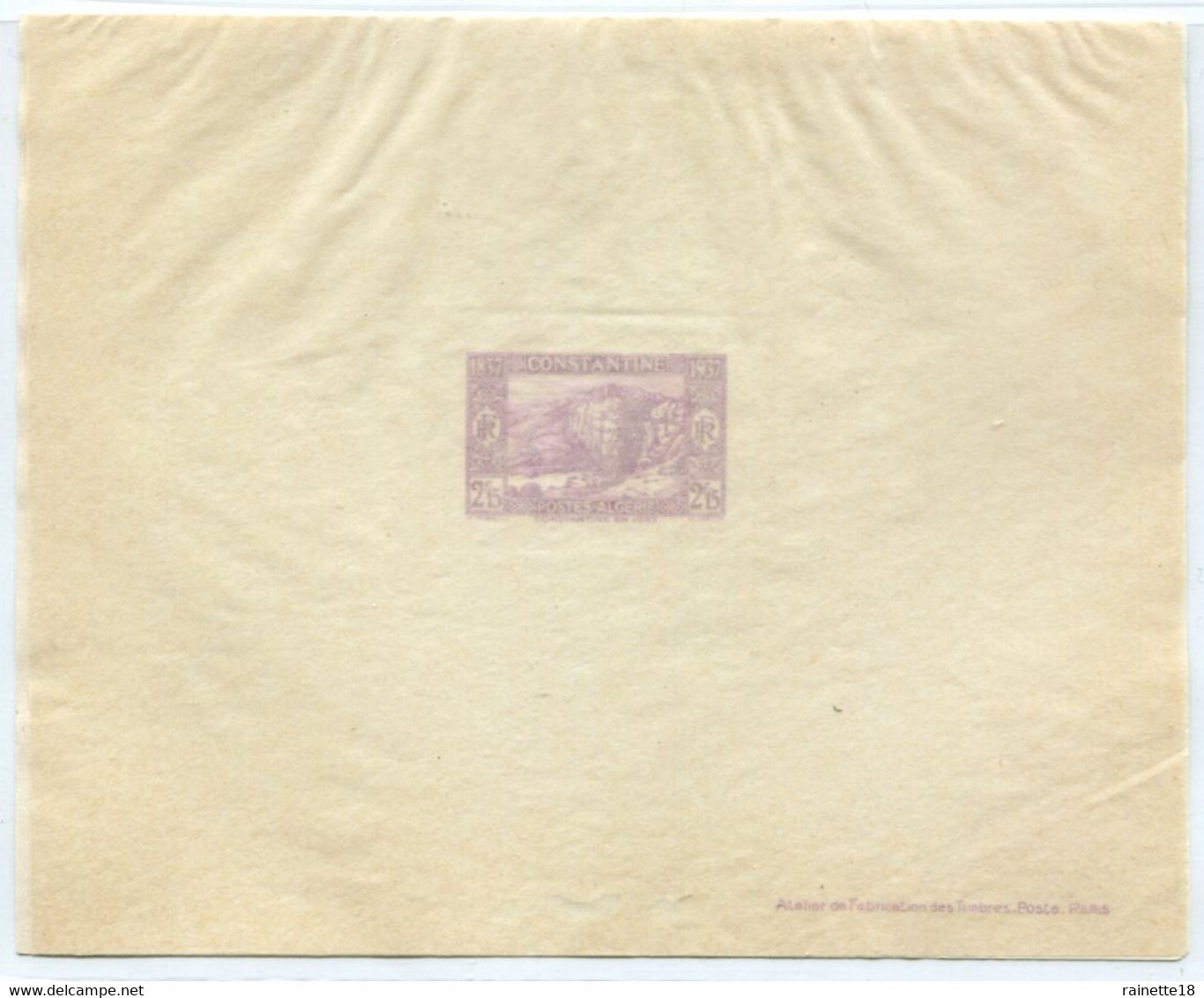 Algérie      épreuves De Luxe Centenaire De La Prise De Constantine , 4 épreuves - Unused Stamps