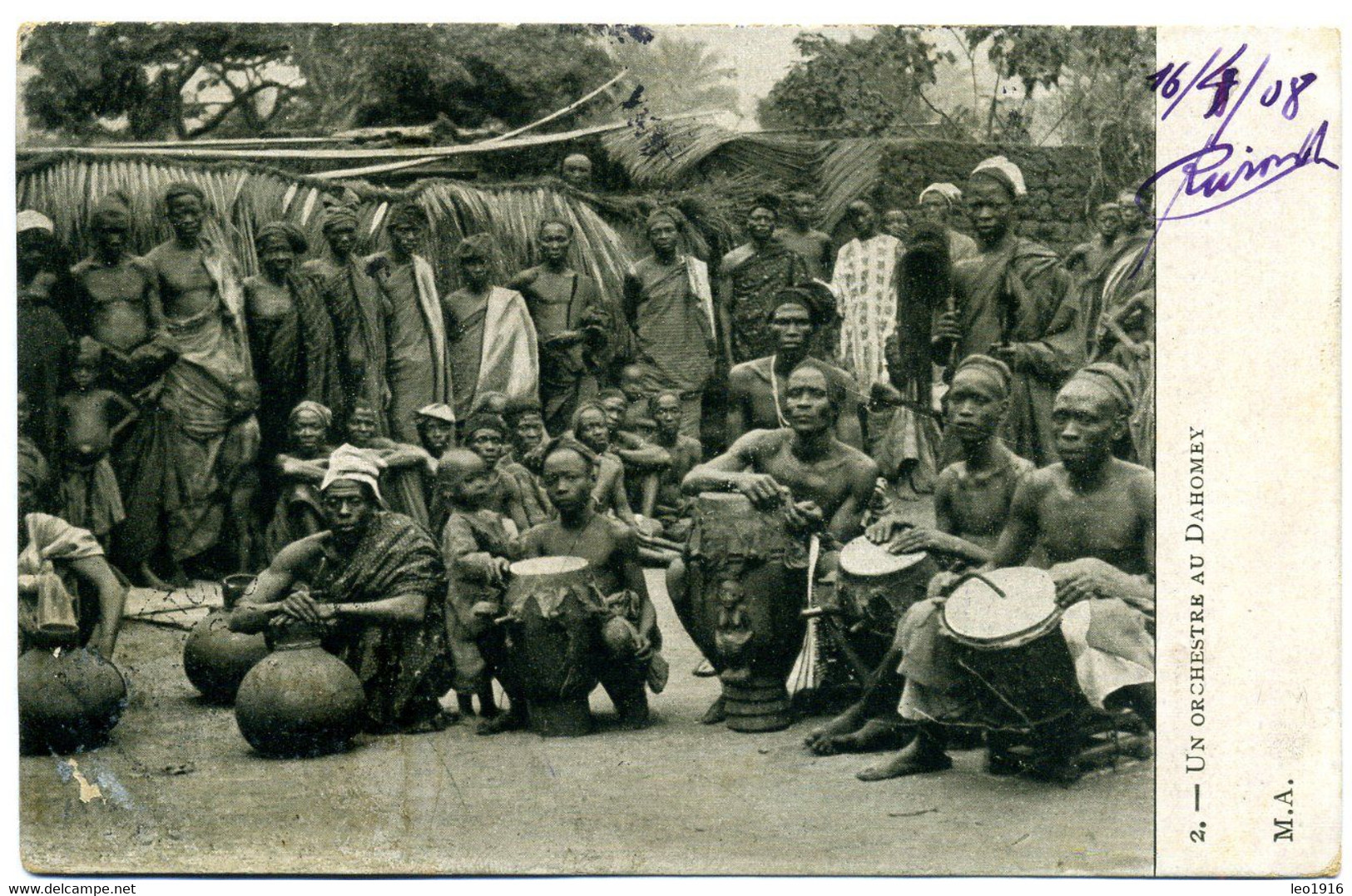 CPA Afrique Occidentale DAHOMEY (Bénin) Orchestre Tam-tam - Dahomey