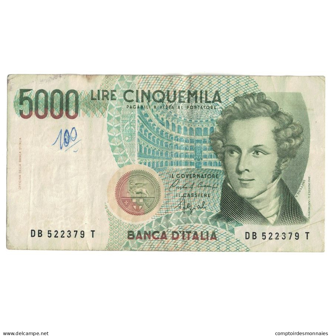 Billet, Italie, 5000 Lire, 1985, 1985-01-04, KM:111b, TB - 5000 Lire