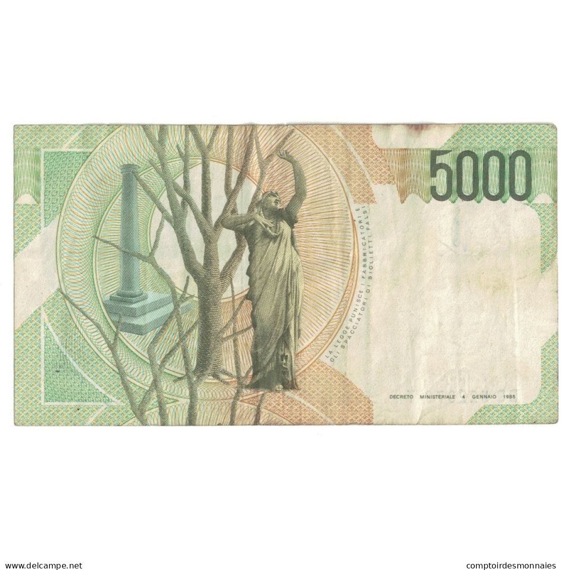 Billet, Italie, 5000 Lire, 1985, 1985-01-04, KM:111b, TB - 5000 Lire