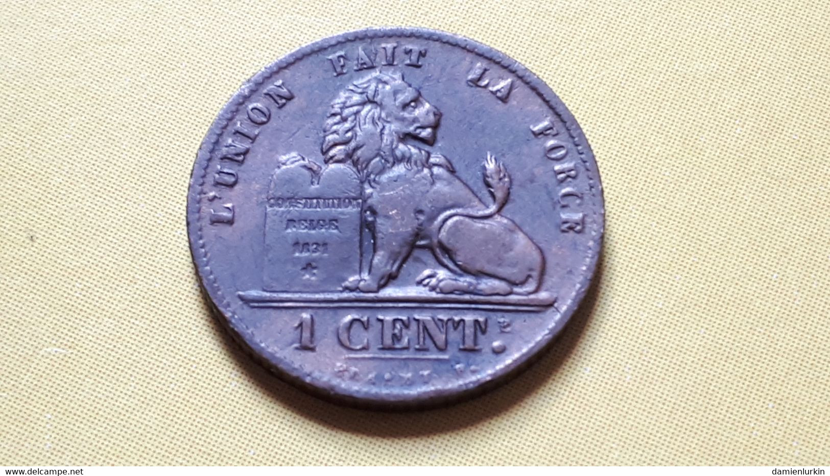 BELGIQUE LEOPOLD II 1 CENTIME 1907/1807 TRES BELLE !  NON RENSEIGNEE ! - 1 Cent