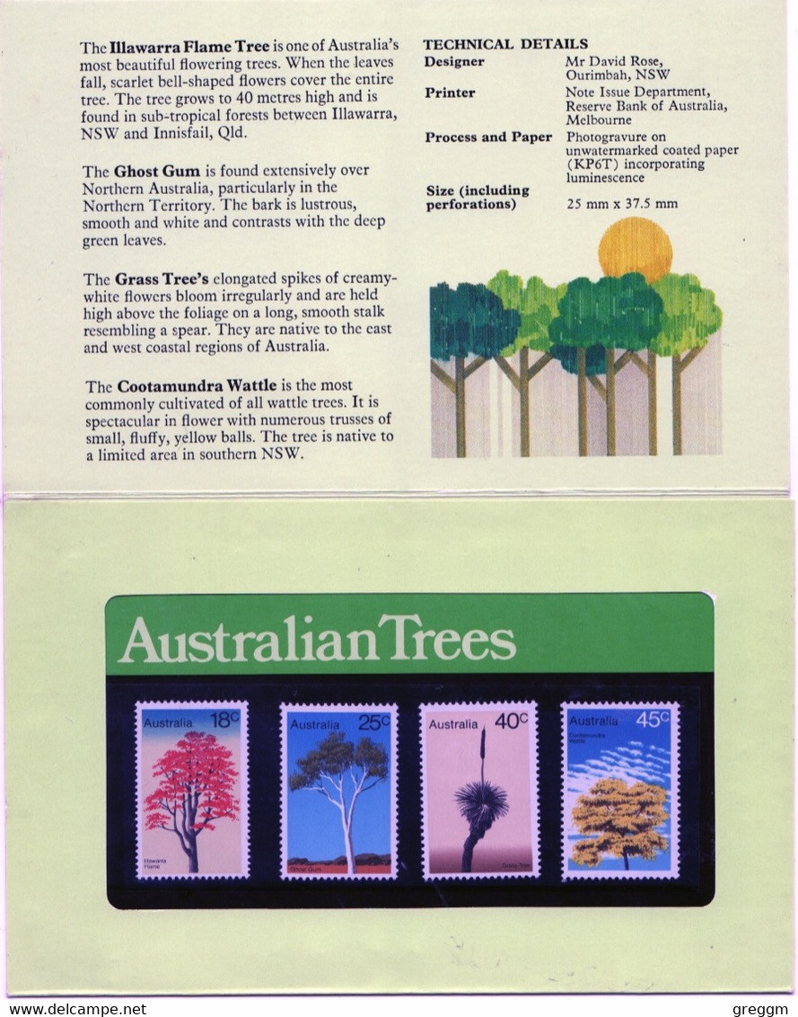 Australia 1978, Presentation Pack Celebrating Trees In Unmounted Mint - Presentation Packs