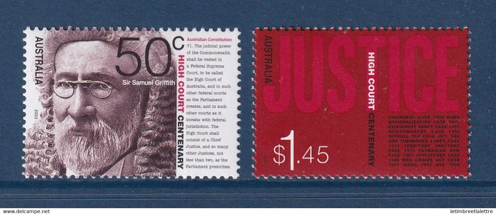 ⭐ Australie - YT N° 2147 Et 2148 ** - Neuf Sans Charnière - 2003 ⭐ - Mint Stamps