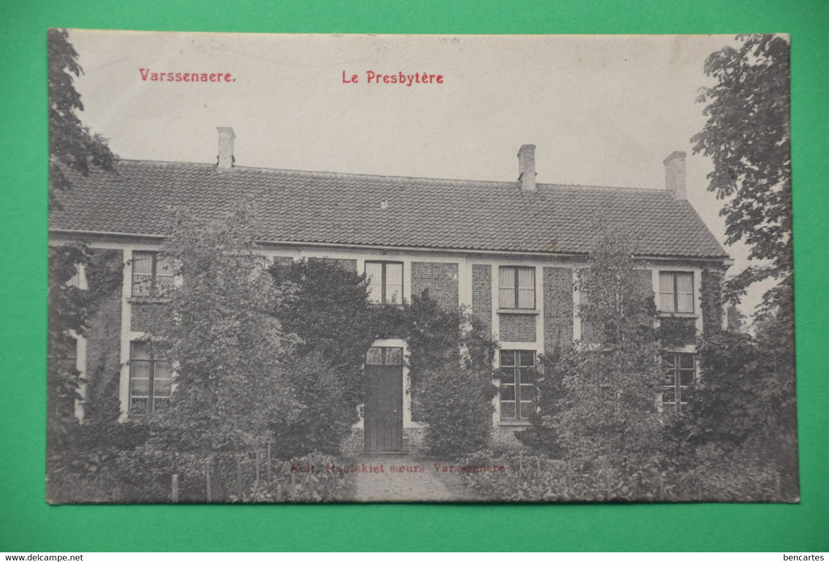Varssenare 1905: Le Presbytère. Rare - Jabbeke