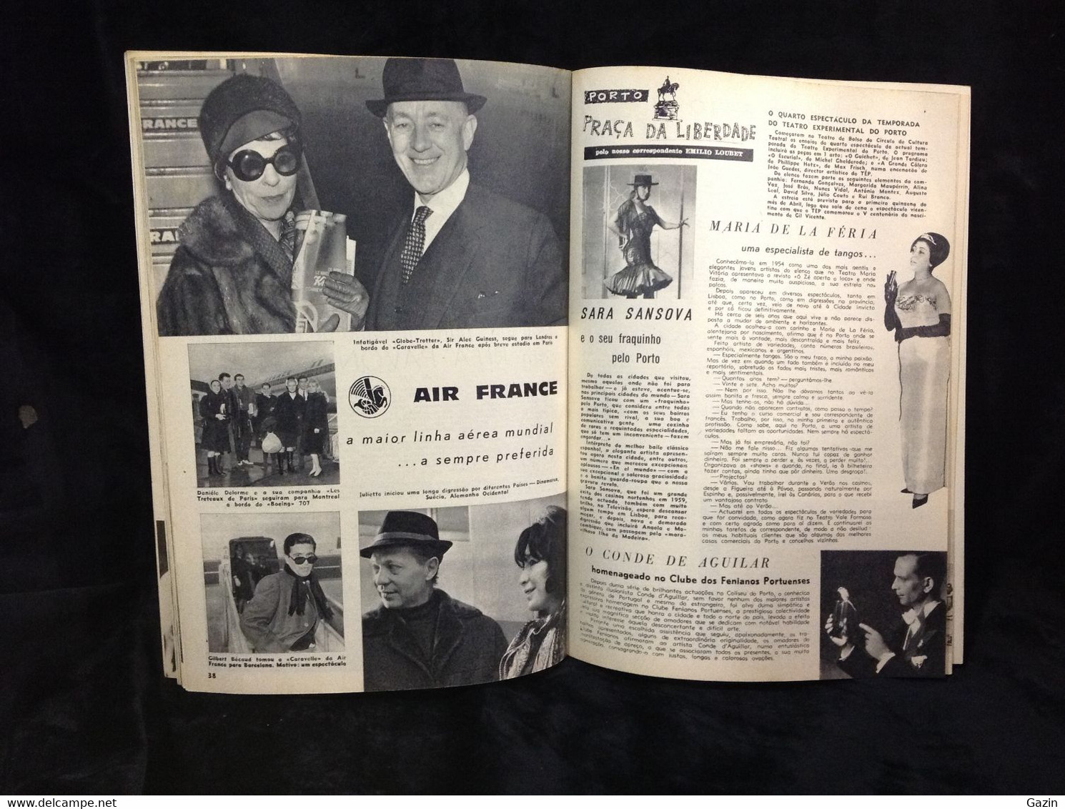 C4 - Plateia * Ann Margret *Connie Francis * Janette Scott * Air France * Clark Gable *  Portugal - Magazines