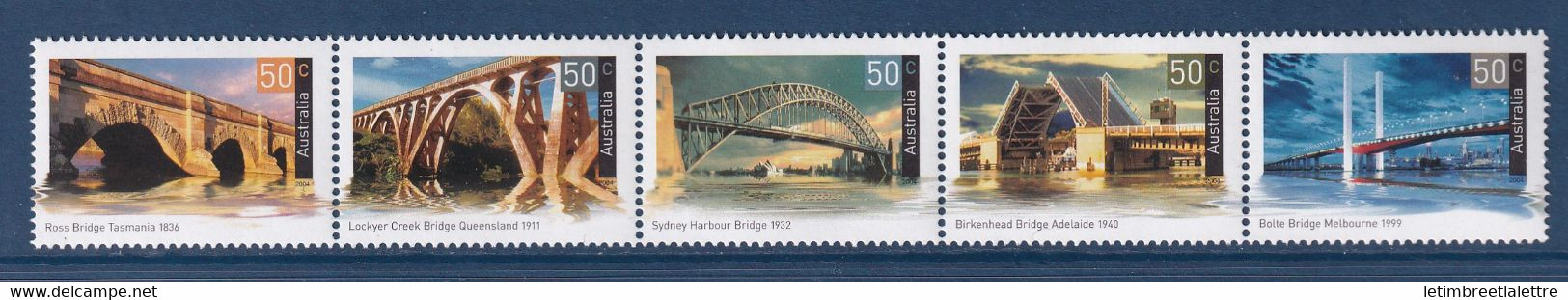 ⭐ Australie - YT N° 2177 à 2181 ** - Neuf Sans Charnière - 2004 ⭐ - Mint Stamps