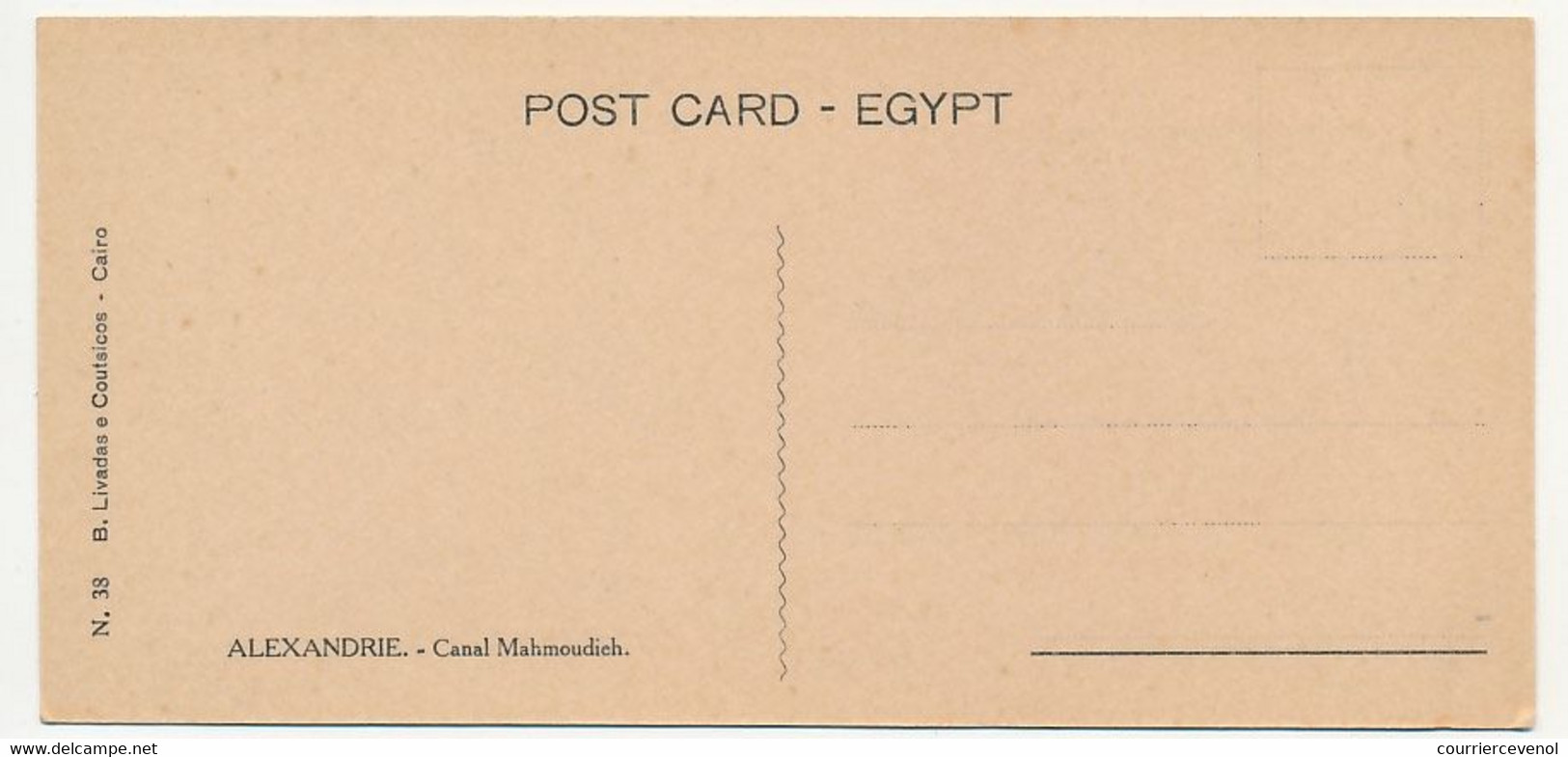 CPA - EGYPTE - ALEXANDRIE - Canal Mahmoudieh - Alexandrie