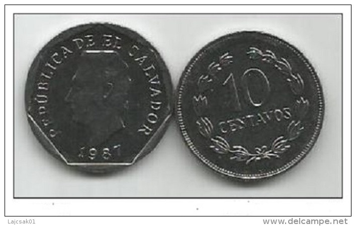 El Salvador 10 Centavos 1987. High Grade - Salvador