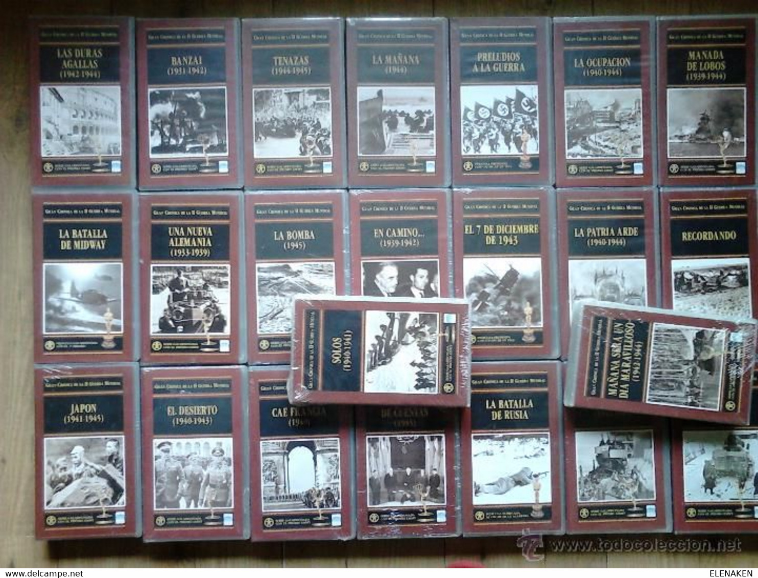 COLECCION 32 VIDEOS VHS GRAN CRONICA DE LA II GUERRA MUNDIAL PRECINTADOS,NUEVOS.COLECCION GALARDONADA CON EL PREMIO EMMY - Histoire