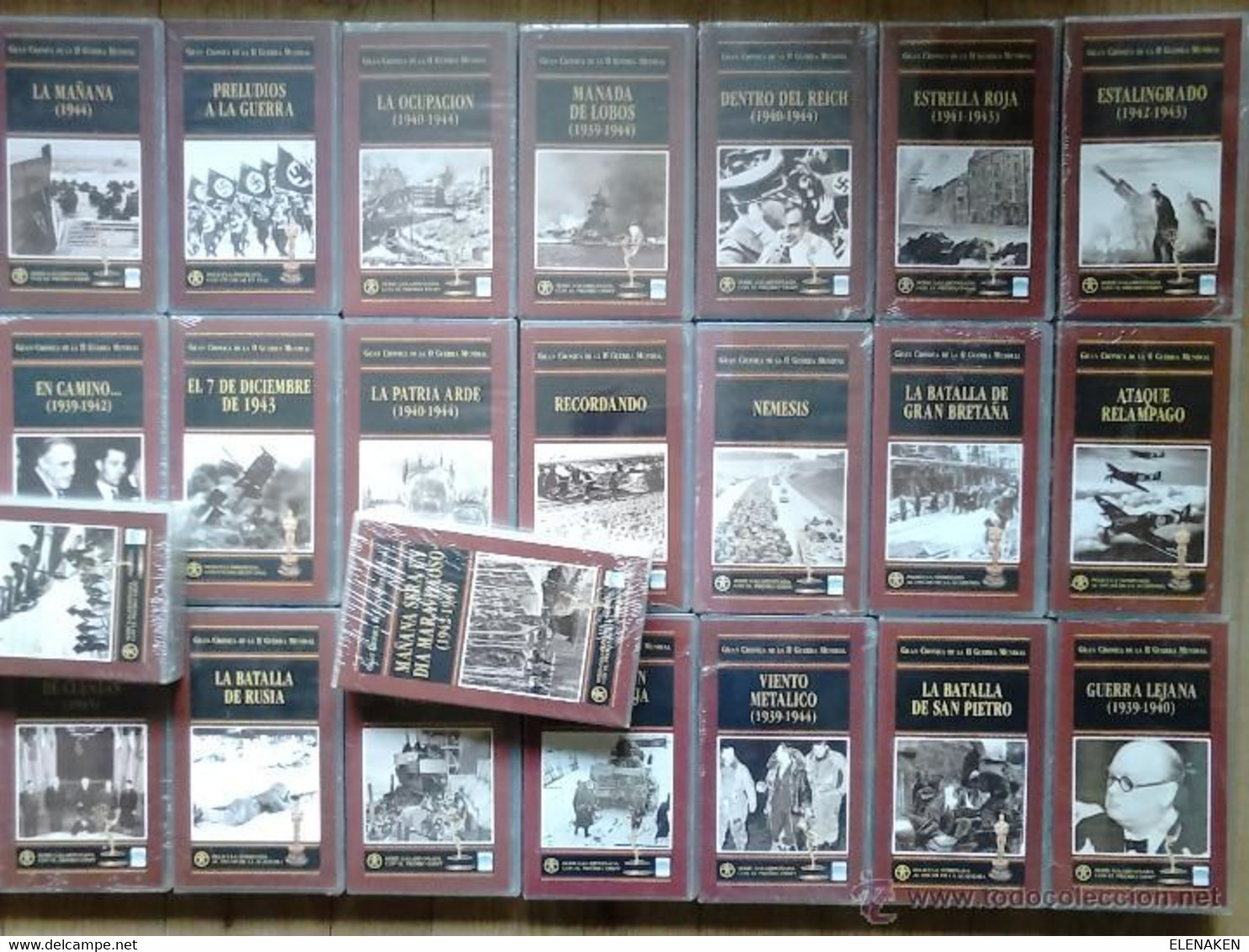 COLECCION 32 VIDEOS VHS GRAN CRONICA DE LA II GUERRA MUNDIAL PRECINTADOS,NUEVOS.COLECCION GALARDONADA CON EL PREMIO EMMY - Geschiedenis