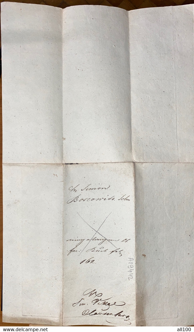 A19442 -SIMON VIKOL IM KLAUSENBURG SOLL AN SIMON BOSCOVITZ SOHN FUR FOLGENDE EMPFANGENE WAAREN INVOICE FROM AUSTRIA 1842 - Autriche