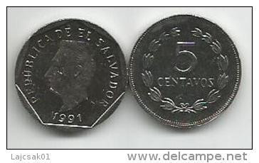 El Salvador  5  Centavos 1991. High Grade - El Salvador