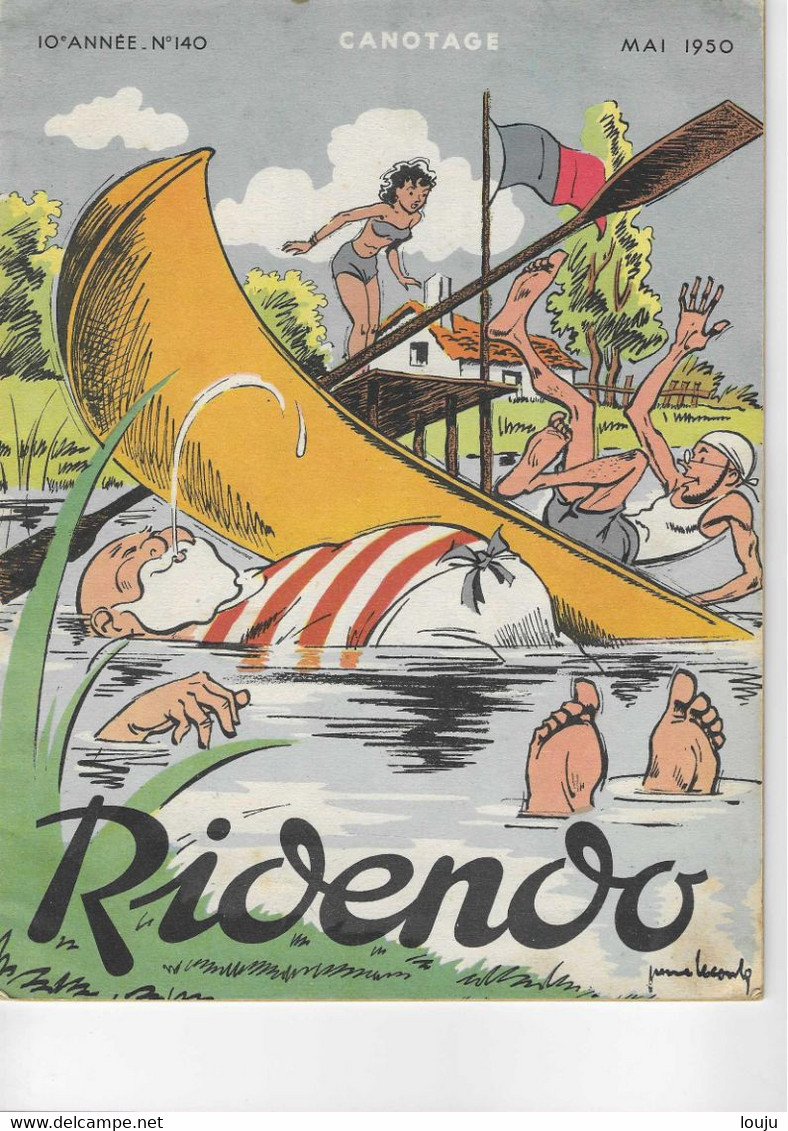 RIDENDO  Revue Gaie Pour Le Médecin  N° 140  Mai 1950 - Medizin & Gesundheit