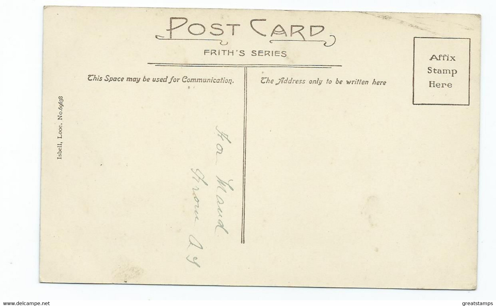 Cornwall Postcard Looe Frith's Hannafore And Island Unused - Newquay