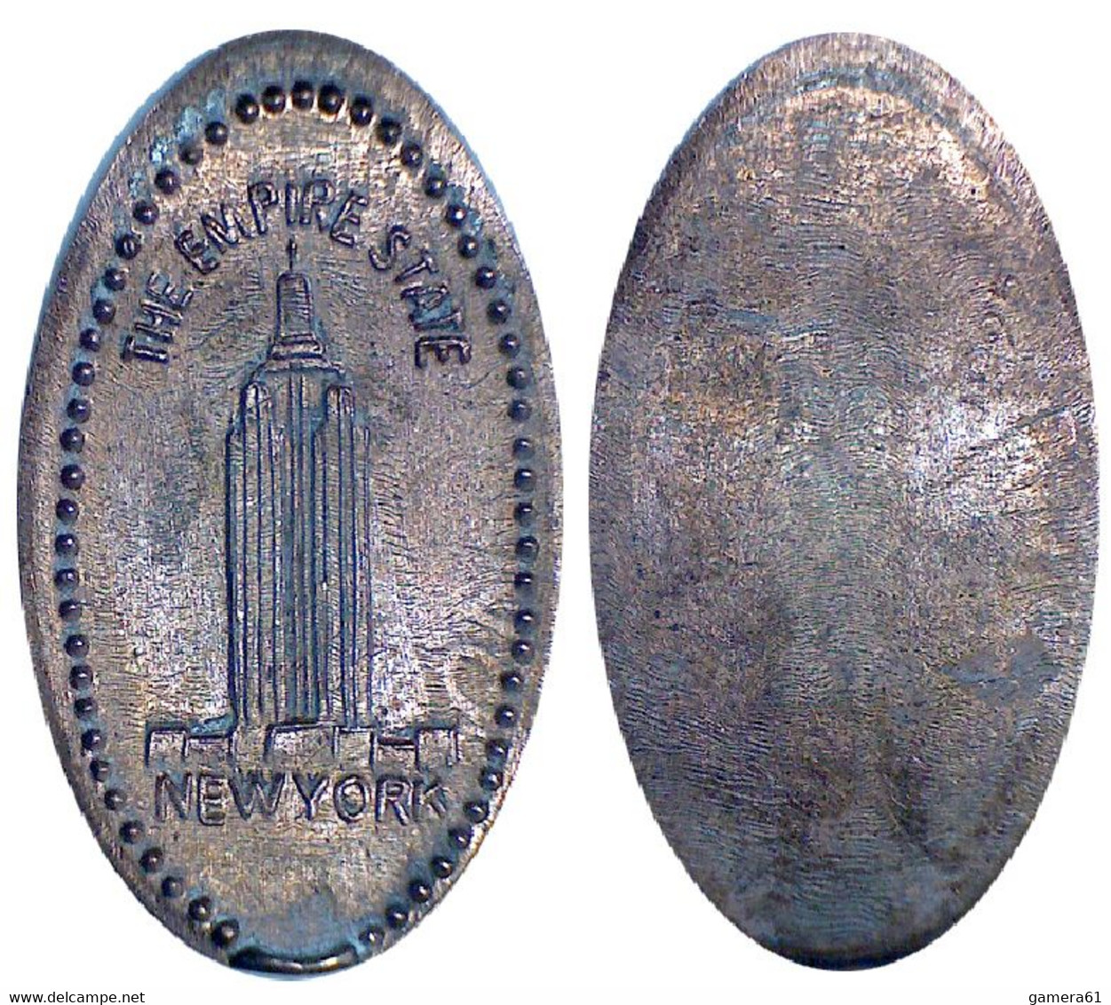 04533 GETTONE TOKEN JETON ELONGATED PENNY THE EMPIRE STATE NEW YORK - Monete Allungate (penny Souvenirs)