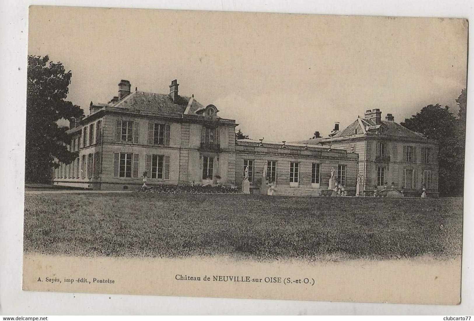 Neuville-sur-Oise (95) : Le Château En 1910 PF - Neuville-sur-Oise