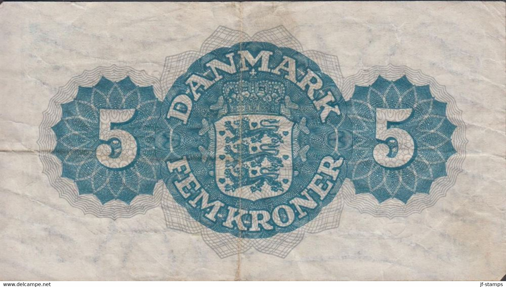 1950. DANMARK. DANMARKS NATIONALBANK 5 KRONER. Fold.  - JF429812 - Danemark