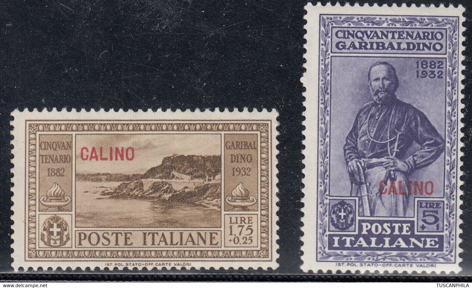 1932 2 Valori Sass. 24-26 MNH** Cv 140 - Egée (Calino)