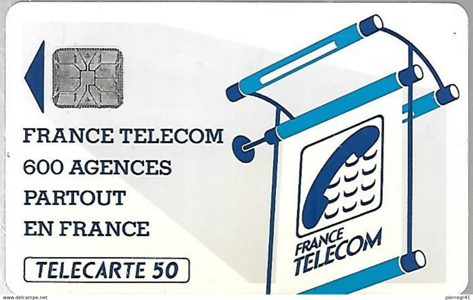 CARTE-PUBLIC-600 AGENCES-50U-Te 39.620-SC6--R°Mat-5Ge-C13A22-UTILISE-TBE-RARE - 600 Agences