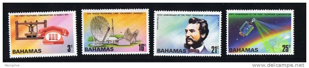 BAHAMAS  1976  Telephone Centenary   MNH Set - 1963-1973 Interne Autonomie