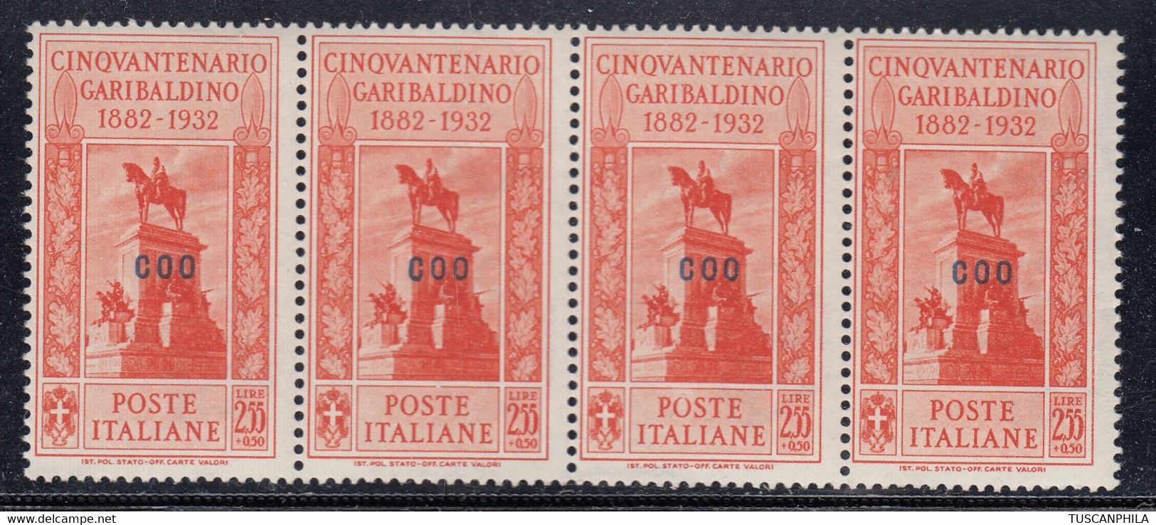 1932 Blocco Di 4 Valori Sass. MNH** Cv 280 - Egée (Coo)