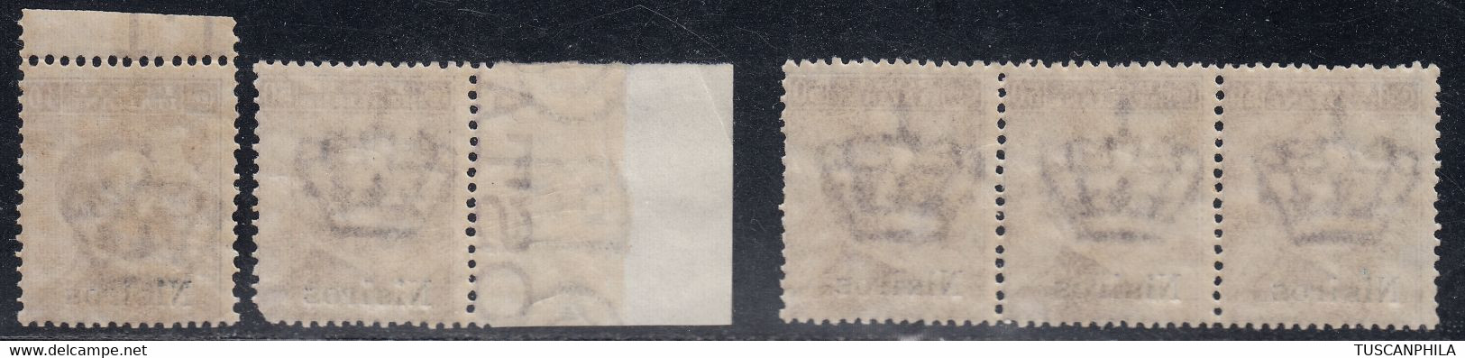 1912 5 Valori Sass. N. 6/7 MNH** Cv 55 - Aegean (Nisiro)