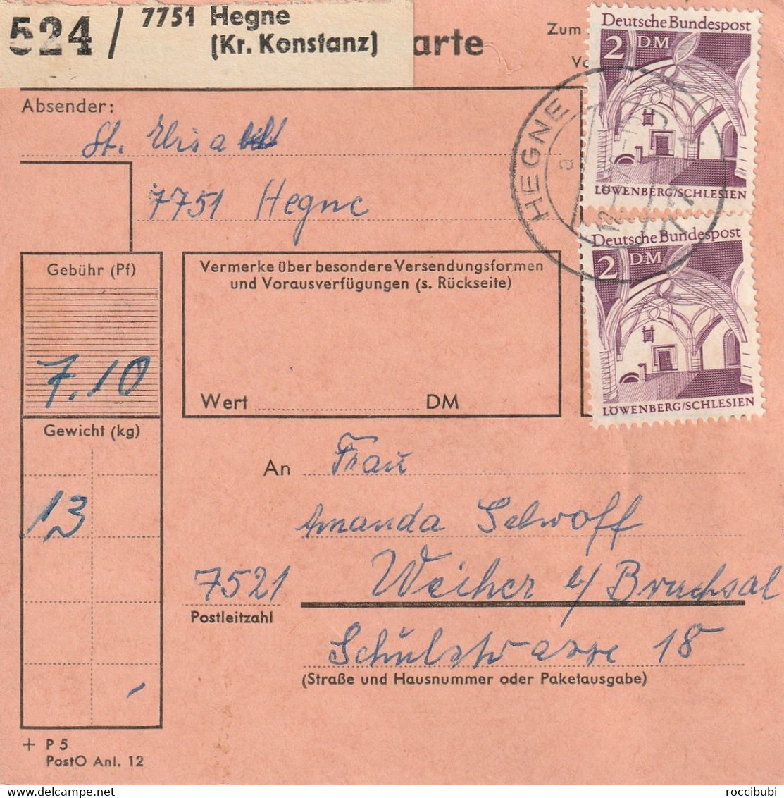 Paket Karte, Hegne, Kreis Konstanz - Other & Unclassified